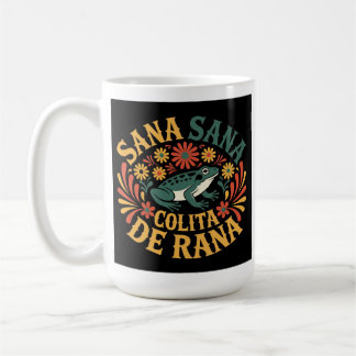 Sana Sana Colita De Rana Traditionell Mexica Flora Kaffemugg