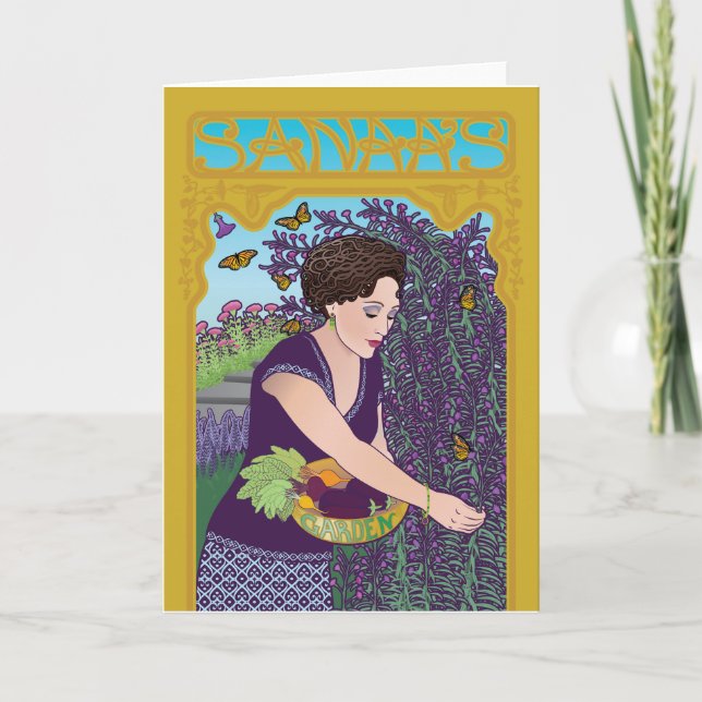 Sanaa Garden Folded Note Card Anteckningskort (Framsida)