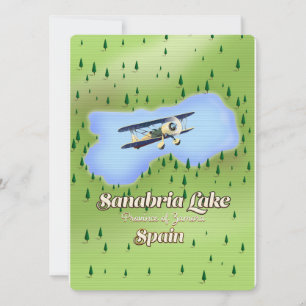 Sanabria Sjö Spanien reser Karta.