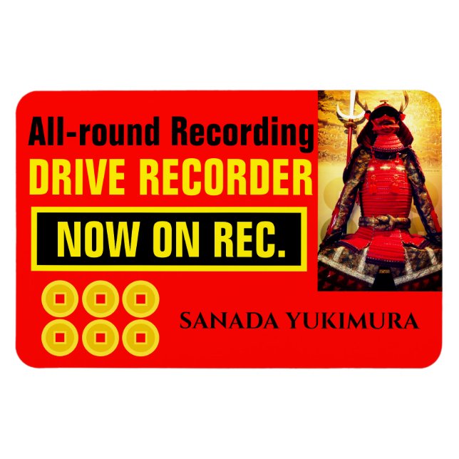SANADA YUKIMURA: Varningsmagnet Magnet (Horisontell)