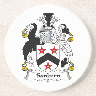 Sanborn familjvapensköld underlägg