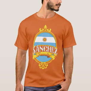 Sanchez Family Argentina Flagga T Shirt