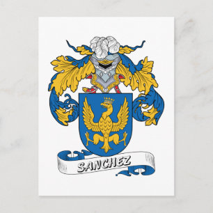 Sanchez Family Crest Vykort