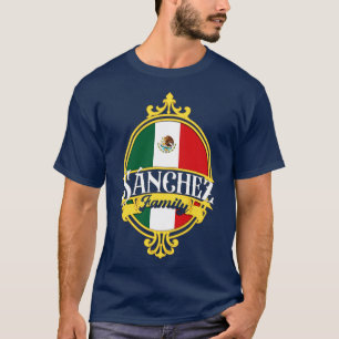 Sanchez Family Mexico Flagga T Shirt