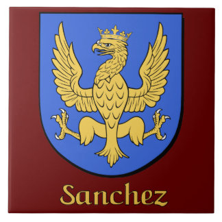 Sanchez Family Shield Decorative Tile Kakelplatta