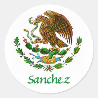 Sanchez Mexican National Seal Runt Klistermärke