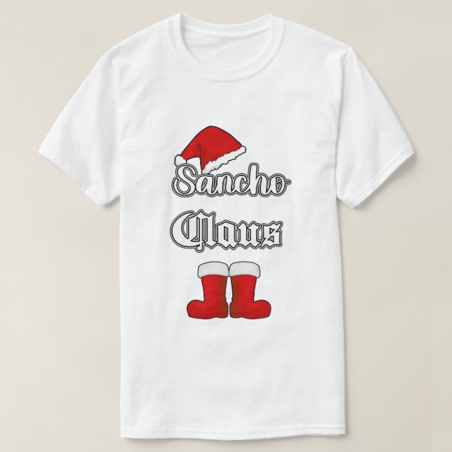 Sancho Claus Funny julskjorta T Shirt (Design framsida)