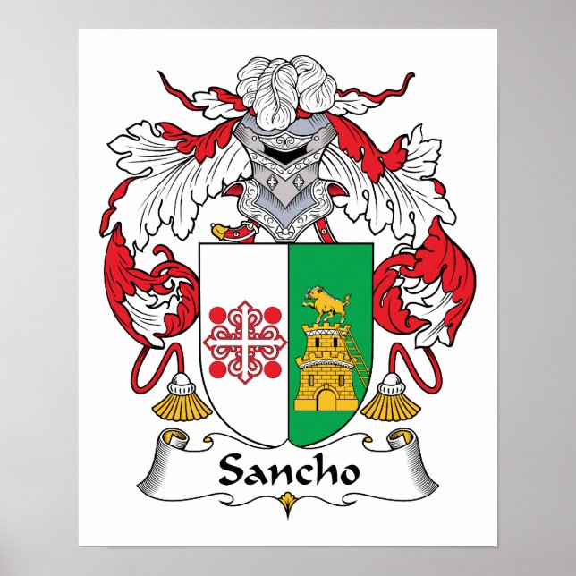 Sancho Family Crest Poster (Framsidan)