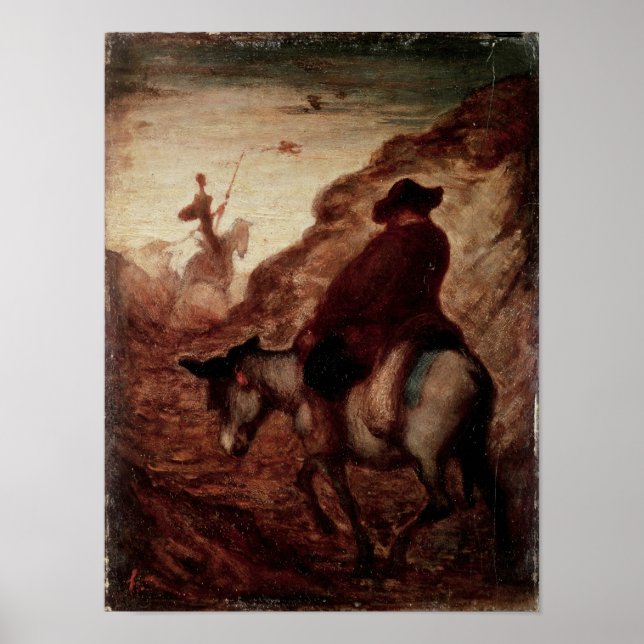 Sancho och Don Quixote, 1800-talet Poster (Framsidan)