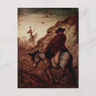 Sancho och Don Quixote, 1800-talet Vykort
