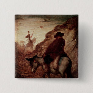 Sancho och universitetslärare Quixote, 19th Knapp