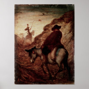 Sancho och universitetslärare Quixote, 19th Poster