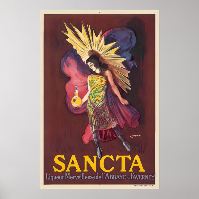Sancta Liqueur Merveilleuse från Faverney Abbey Poster (Framsidan)