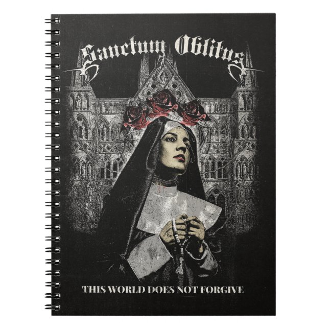 Sanctum Oblitus - Gothic Streetwear Design Anteckningsbok (Framsidan)