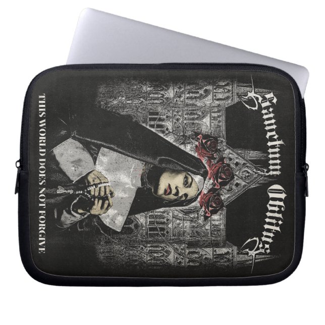 Sanctum Oblitus - Gothic Streetwear Design Laptop Fodral (Framsidan)