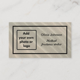 Sand add image logotyp minimalist Freelancer Visitkort