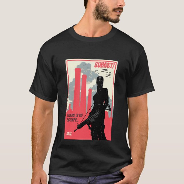 SÄND! affischkonst - mörk skjorta Tee Shirt (Framsida)