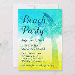 Sand and and Sea Handflatan Beach Getaway-inbjudan Inbjudningar