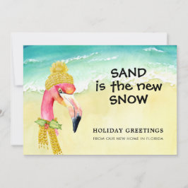 Sand är New Snö Flamingo Beach New Home Meddelande