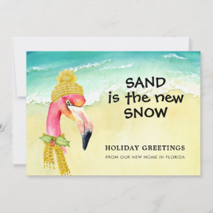 Sand är New Snö Flamingo Beach New Home Meddelande