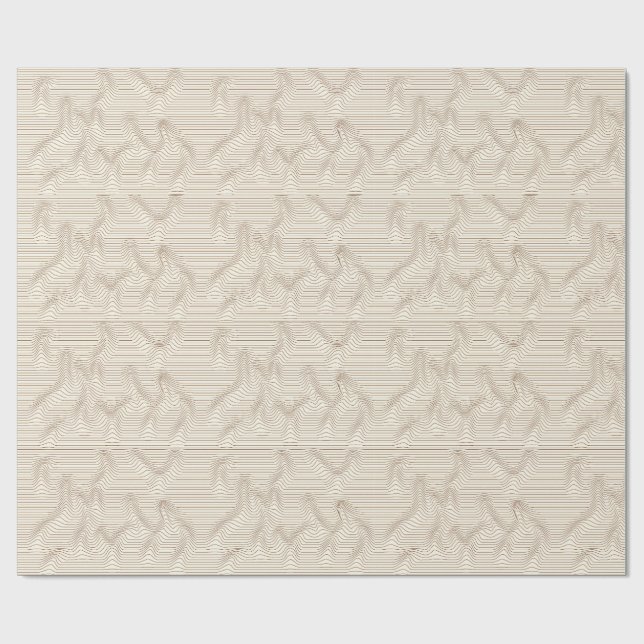 Sand av Motion OP Art Presentpapper (Platt)