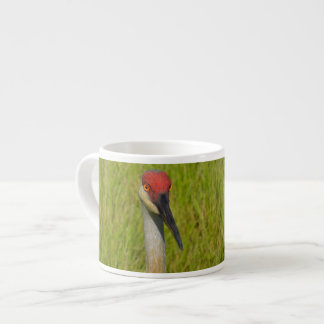 Sand Backe Crane Tittar i Kamera Espressomugg