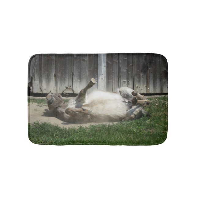 Sand Bathing Donkey Badrumsmatta (Framsidan)