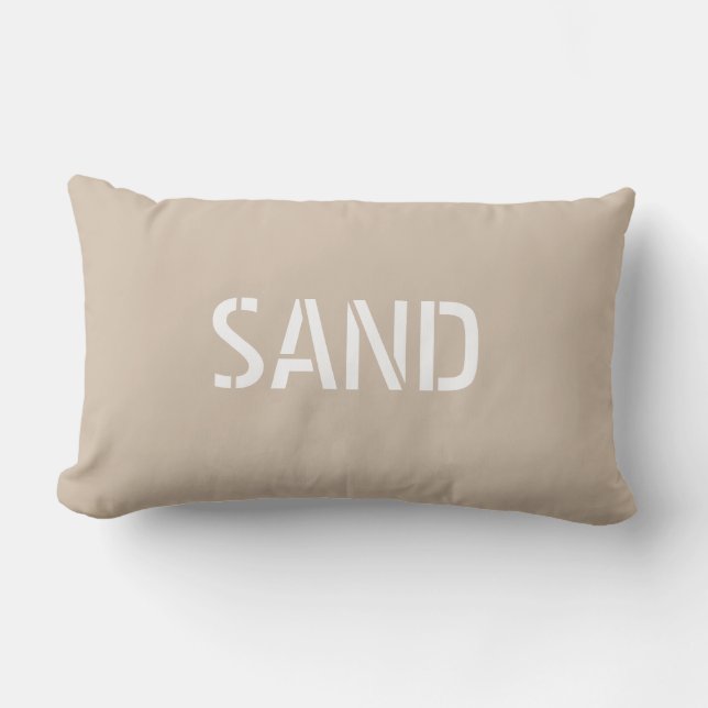 Sand Beach Life Beige Lumbarkudde (Framsida)