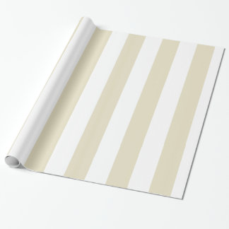 Sand Beige White Huge Rand Presentpapper