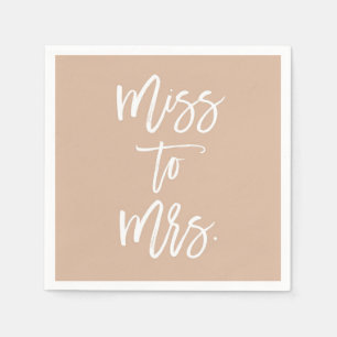 Sand Boho Miss to Mrs Möhippa Napkins Pappersservett