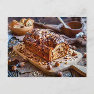 Sand Cake with Cocoa and Hazelnut Cream Helg Vykort