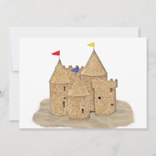 Sand Castle Inbjudningar