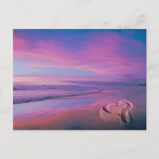 Sand Castle of Kärlek Vykort (Framsida)