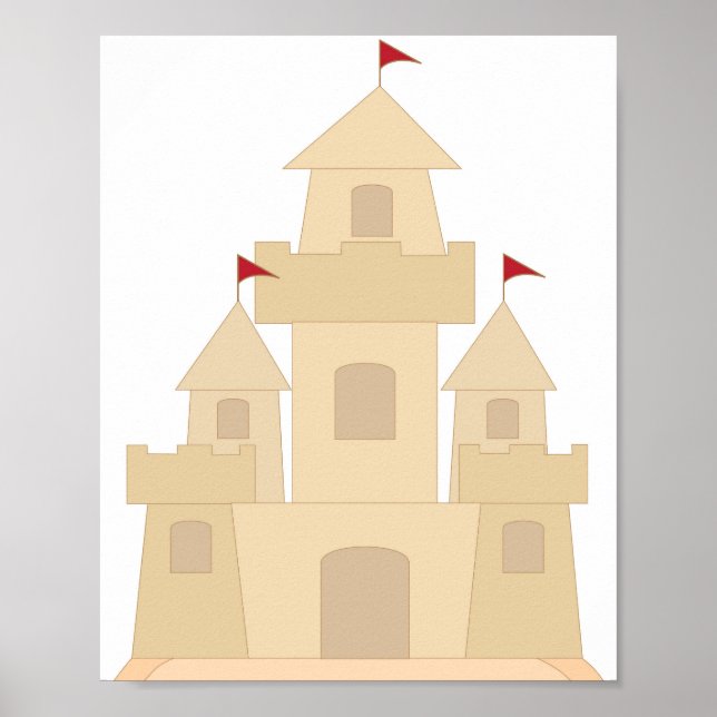 Sand Castle Poster (Framsidan)
