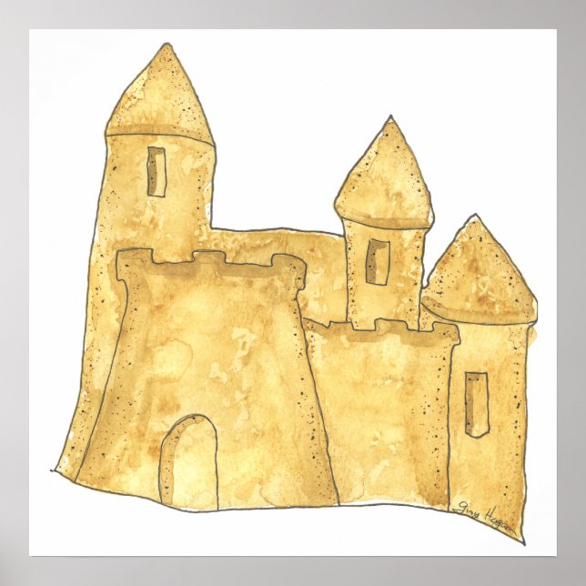 Sand Castle-Poster och utskrifter Poster (Framsidan)