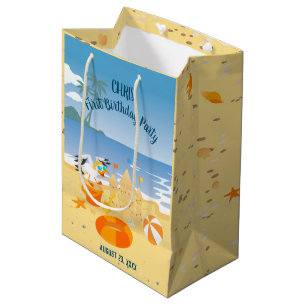 Sand castle-stranden roligt pojke födelsedagsfest