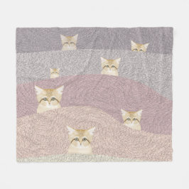 Sand Cats Ull Throw Blanket Fleecefilt