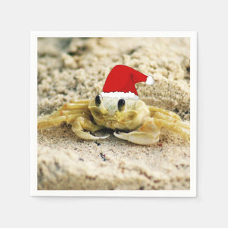 Sand Crab i jultomten Pappersservett