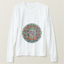 SÄND DIN HJÄRTA MANDALA T SHIRT