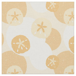 Sand Dollar Abstrakt Kusten Mönster Tyg