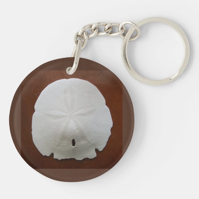 Sand Dollar Acrylic Keychain (Baksidan)