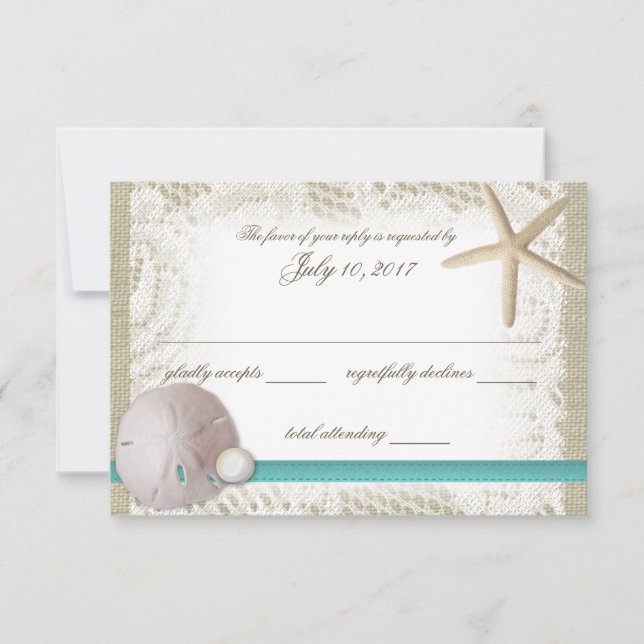 Sand Dollar and Pearl Response OSA Kort (Framsida)