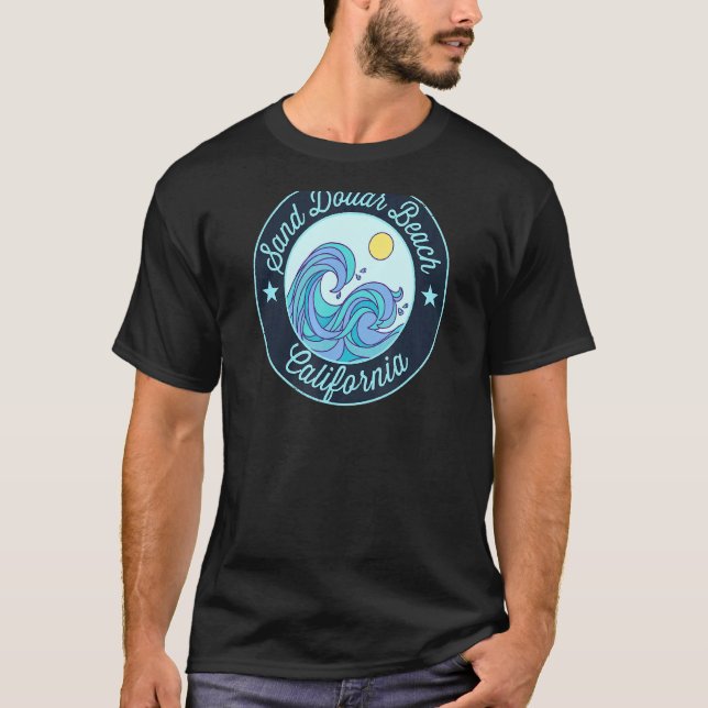 Sand Dollar Beach Ca California Souvenir Nautical T Shirt (Framsida)