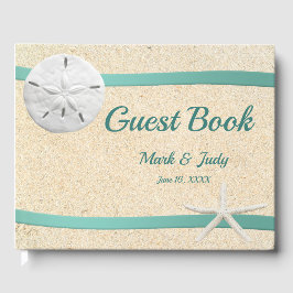 Sand Dollar Beach Wedand Guestbook Gästböcker