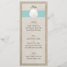 Sand Dollar Beach Wedding Menu Meny