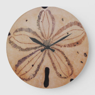 Sand Dollar Clock Stor Klocka