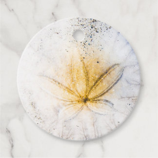 Sand Dollar-favoriter/Märkre för gift Gåvor Etiketter
