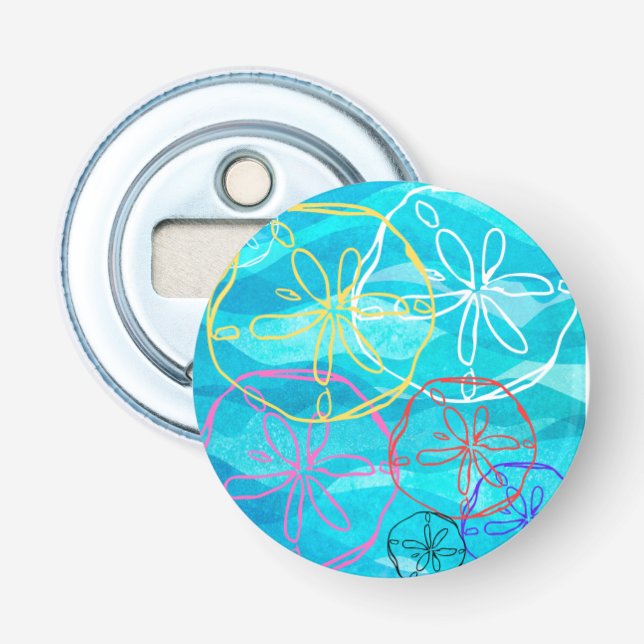 Sand Dollar-grafisk design på flasköppnare (Framsidan)
