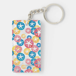 Sand Dollar Gult Red Blue Mönster