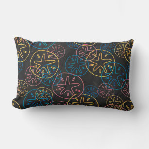 Sand Dollar Linjer Red Gult Blue Lumbarkudde